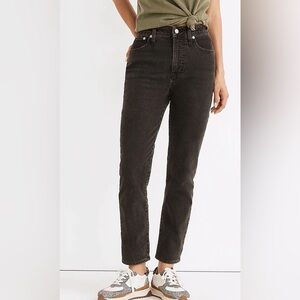 Madewell Distressed Black The Curvy Perfect Vintage Jean - Skinny Jean
